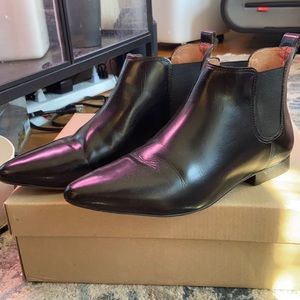Madewell the Nico Boot in black patent leather size 7